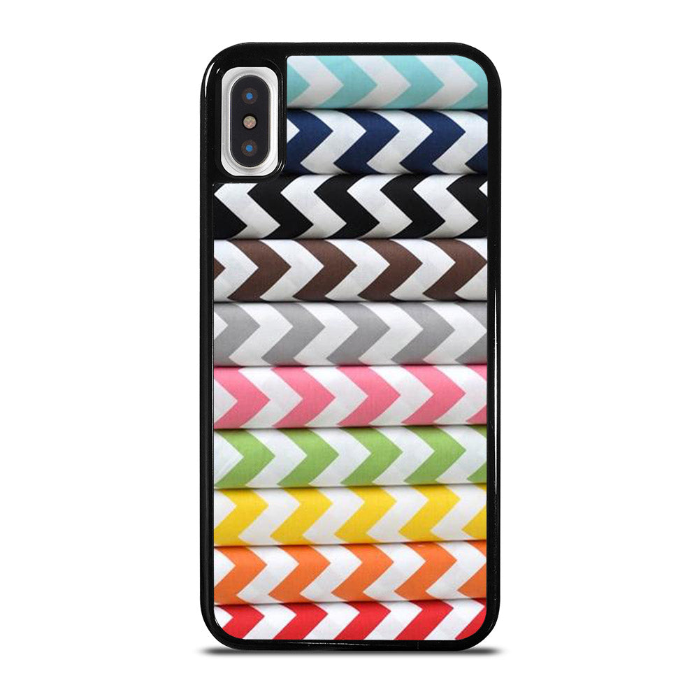 RILEY BLAKE CHEVRON PATTERN COLORFUL iPhone X / XS Case Cover