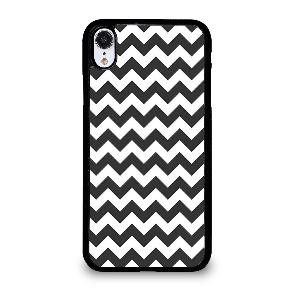 RILEY BLAKE CHEVRON PATTERN GREY iPhone XR Case Cover