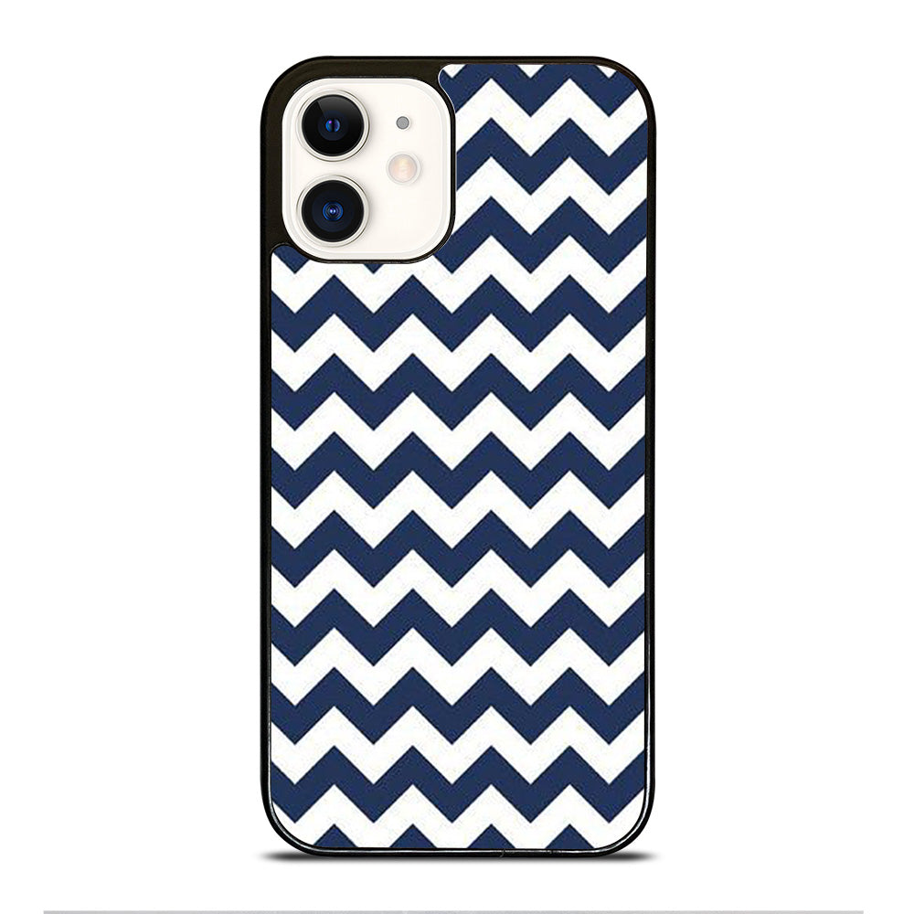 RILEY BLAKE CHEVRON PATTERN BLUE iPhone 12 Case Cover