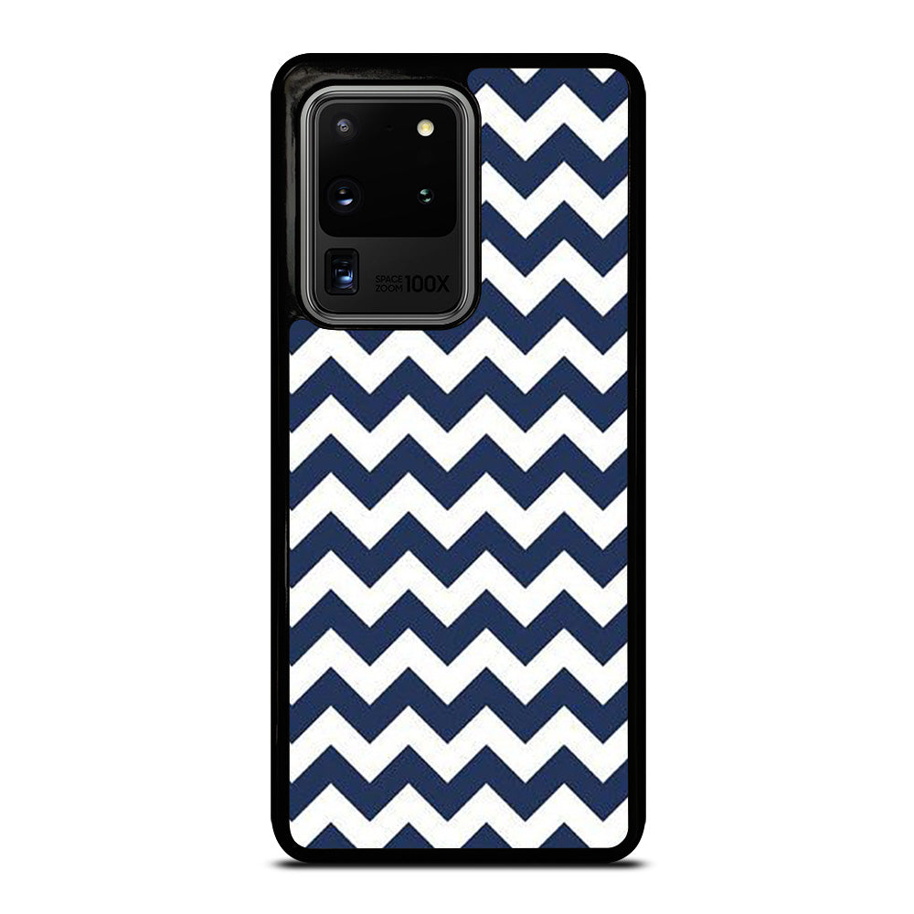 RILEY BLAKE CHEVRON PATTERN BLUE Samsung Galaxy S20 Ultra Case Cover