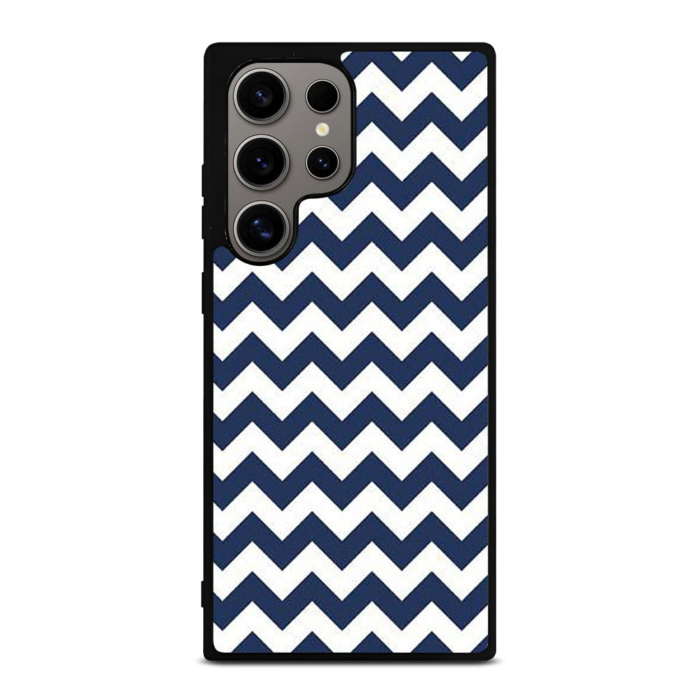RILEY BLAKE CHEVRON PATTERN BLUE Samsung Galaxy S24 Ultra Case Cover