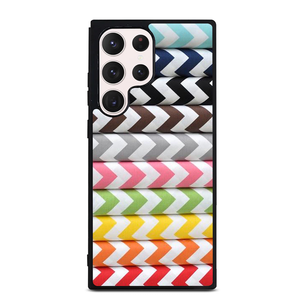 RILEY BLAKE CHEVRON PATTERN COLORFUL Samsung Galaxy S23 Ultra Case Cover