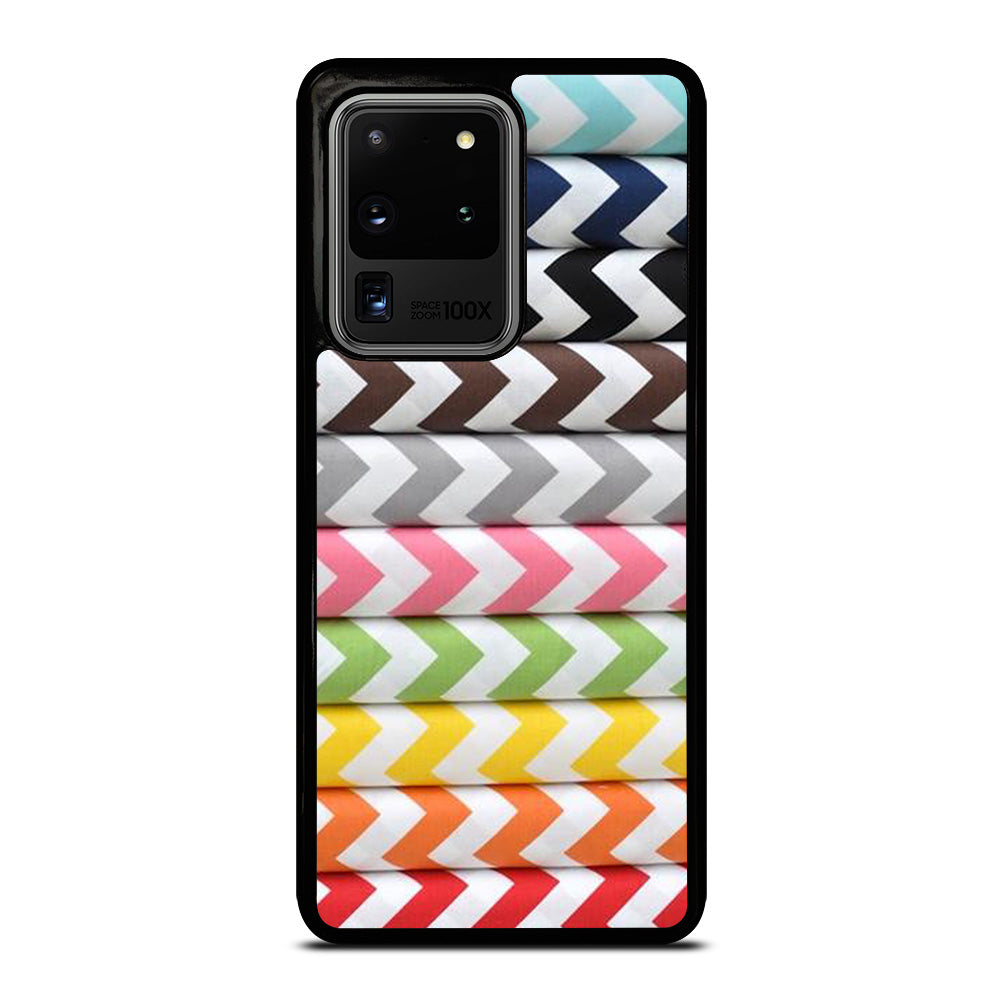 RILEY BLAKE CHEVRON PATTERN COLORFUL Samsung Galaxy S20 Ultra Case Cover
