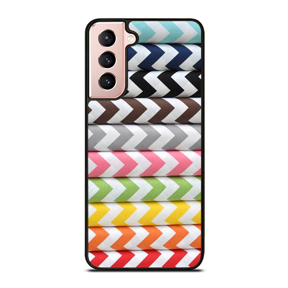 RILEY BLAKE CHEVRON PATTERN COLORFUL Samsung Galaxy S21 Case Cover