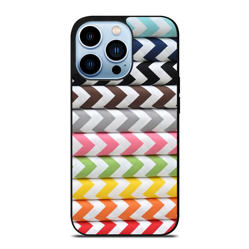 RILEY BLAKE CHEVRON PATTERN COLORFUL iPhone 13 Pro Max Case Cover
