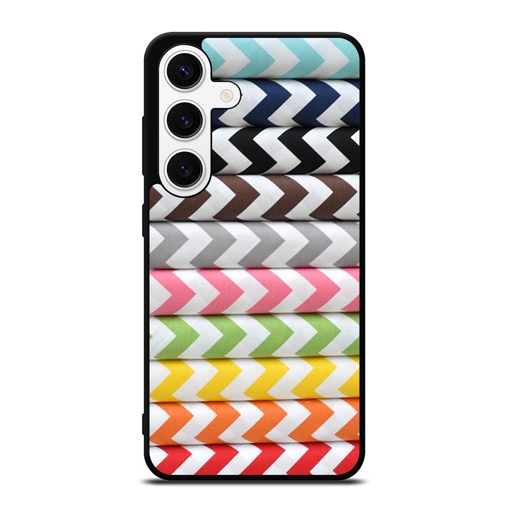 RILEY BLAKE CHEVRON PATTERN COLORFUL Samsung Galaxy S24 Case Cover