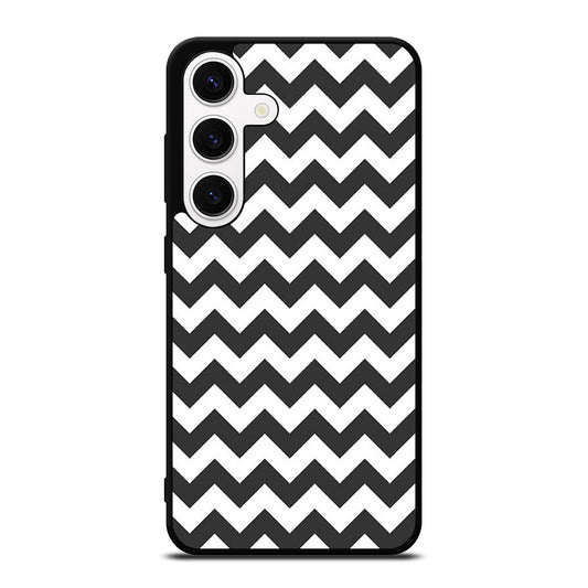 RILEY BLAKE CHEVRON PATTERN GREY Samsung Galaxy S24 Case Cover