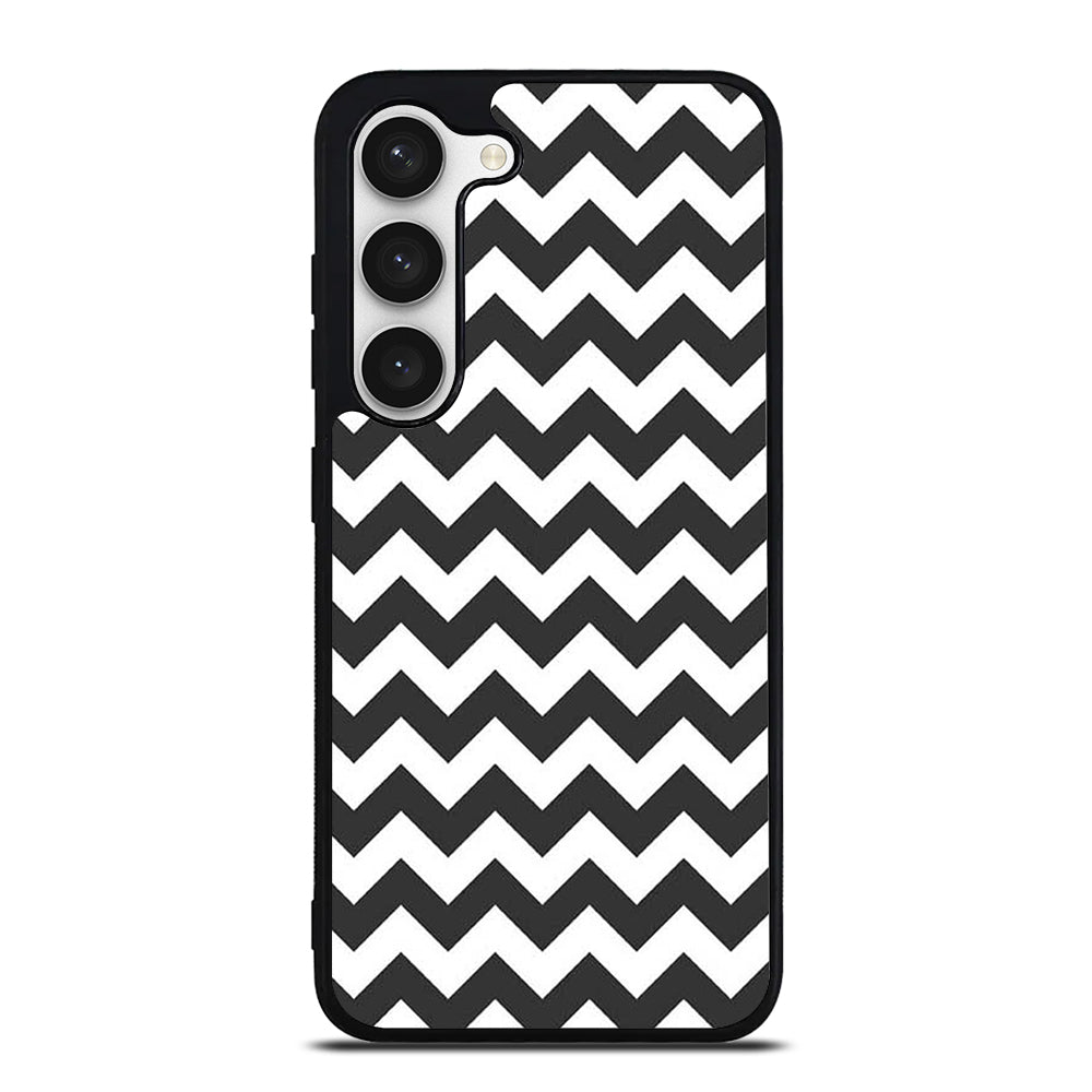 RILEY BLAKE CHEVRON PATTERN GREY Samsung Galaxy S23 Case Cover