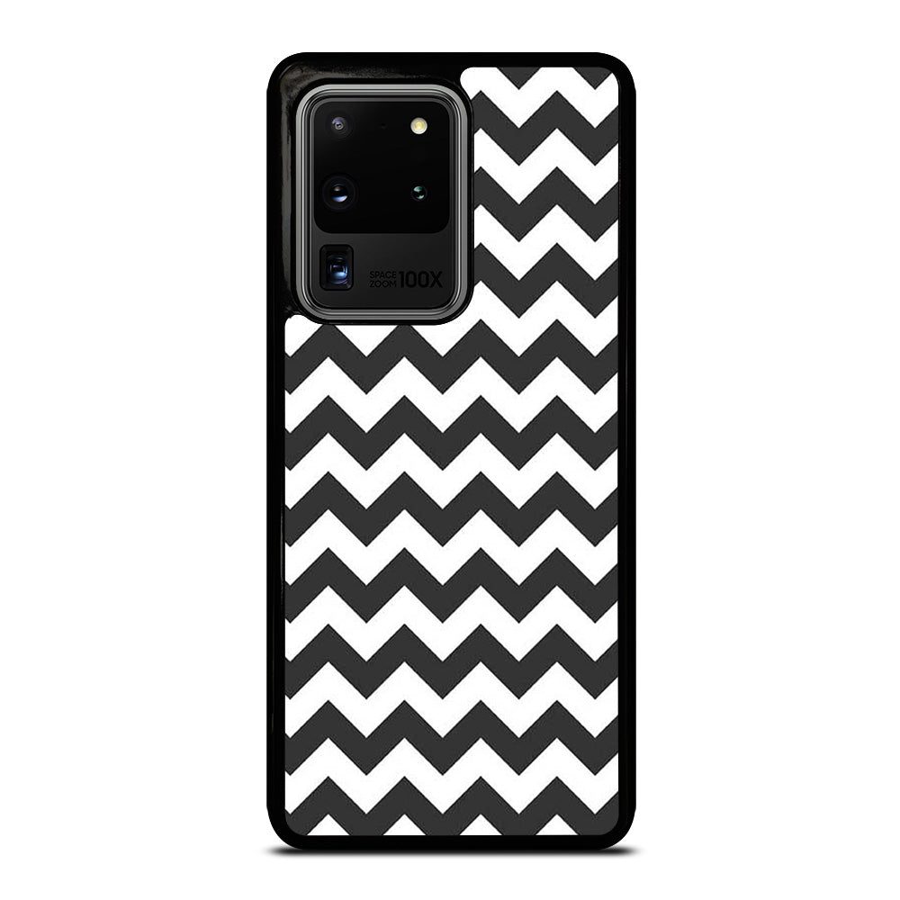 RILEY BLAKE CHEVRON PATTERN GREY Samsung Galaxy S20 Ultra Case Cover