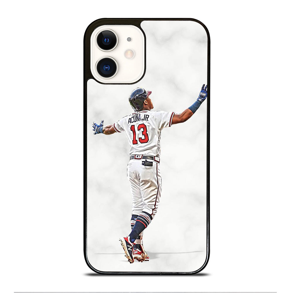 RONALD ACUNA JR ATLANTA BRAVES MARBLE iPhone 12 Case Cover