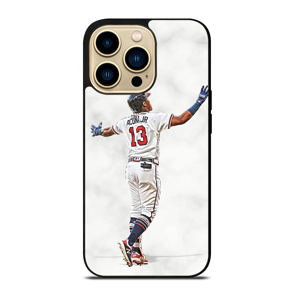 RONALD ACUNA JR ATLANTA BRAVES MARBLE iPhone 14 Pro Max Case Cover