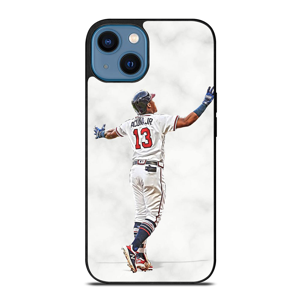 RONALD ACUNA JR ATLANTA BRAVES MARBLE iPhone 14 Case Cover