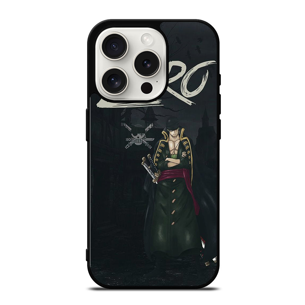 RORONOA ZORO ONE PIECE ANIME iPhone 15 Pro Case Cover
