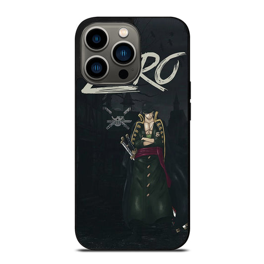 RORONOA ZORO ONE PIECE ANIME iPhone 13 Pro Case Cover
