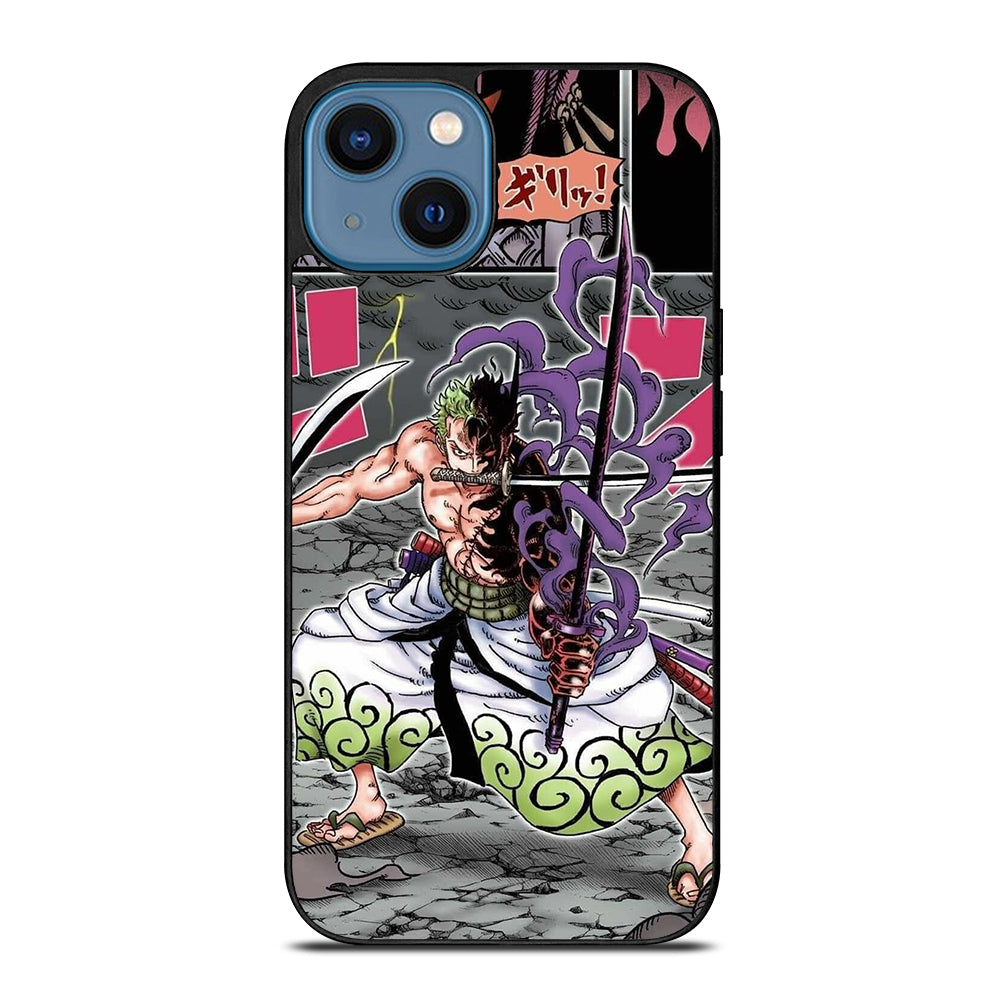 RORONOA ZORO ONE PIECE COMIC iPhone 14 Case Cover