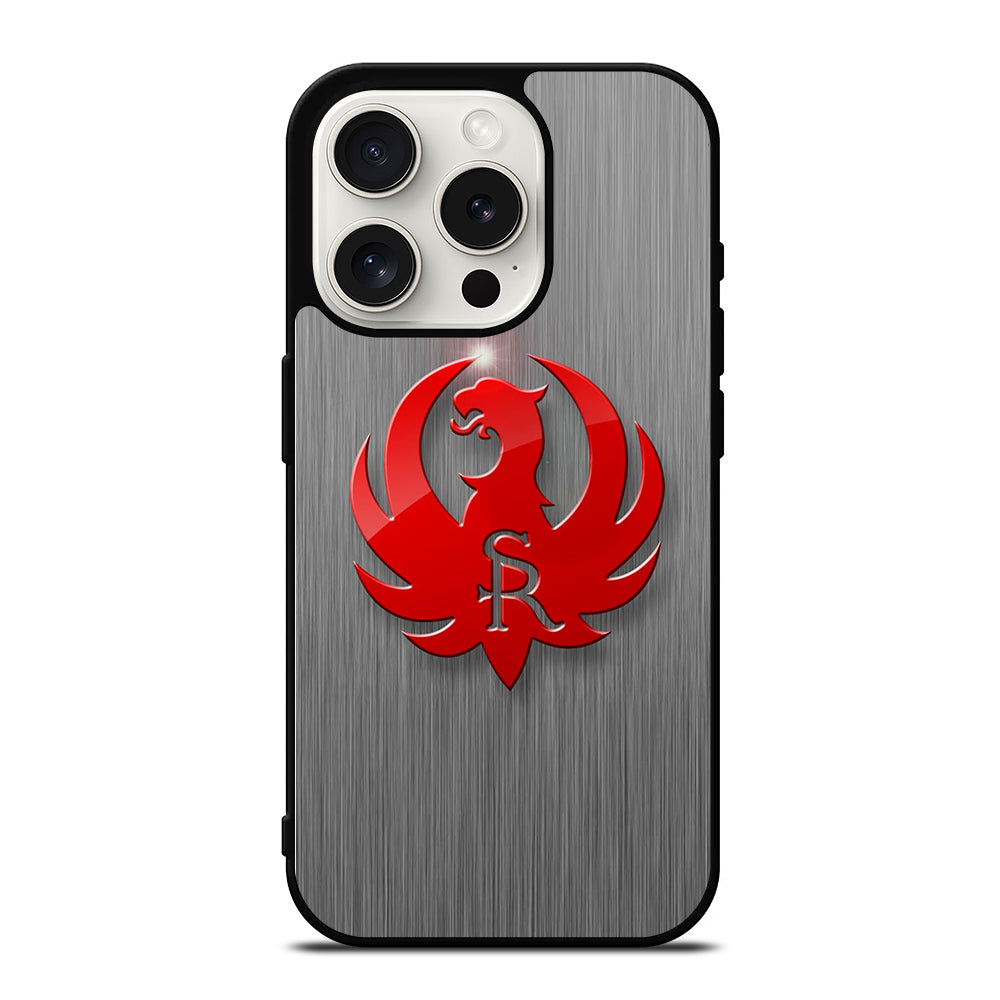 RUGER FIREARM METAL LOGO iPhone 15 Pro Case Cover