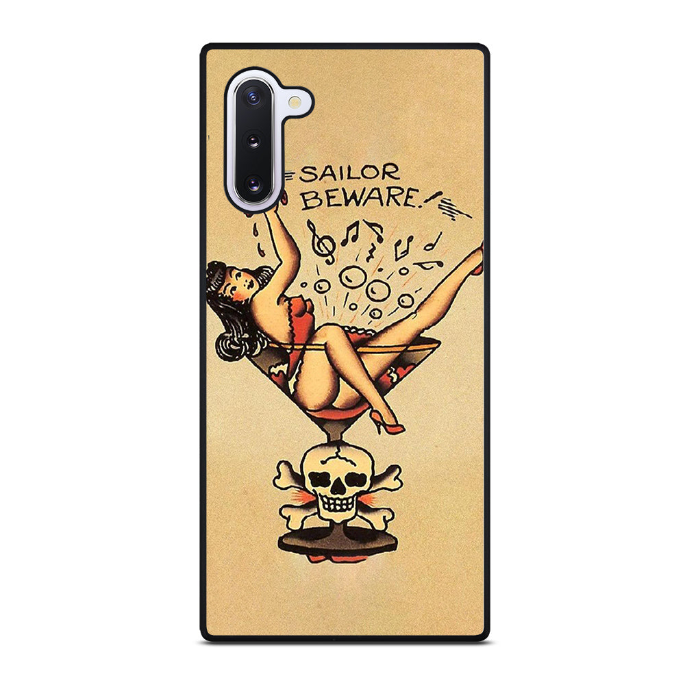 SAILOR JERRY BEWARE TATTOO Samsung Galaxy Note 10 Case Cover