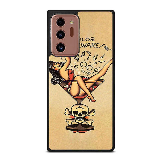 SAILOR JERRY BEWARE TATTOO Samsung Galaxy Note 20 Ultra Case Cover