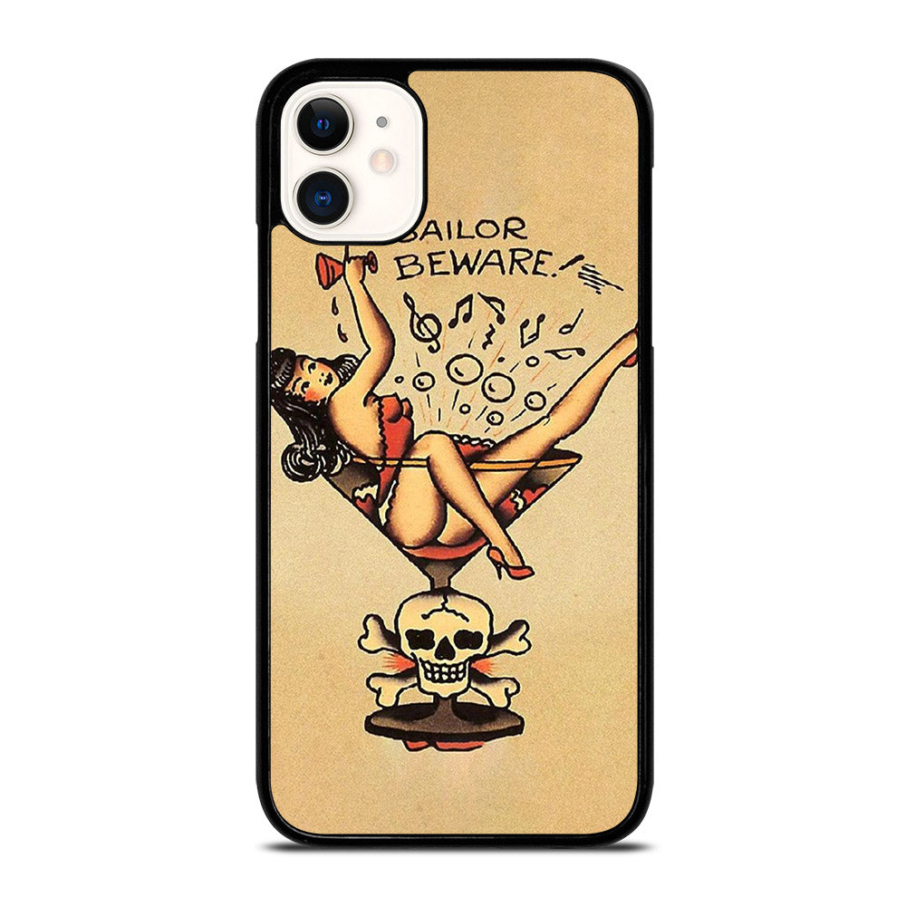 SAILOR JERRY BEWARE TATTOO iPhone 11 Case Cover