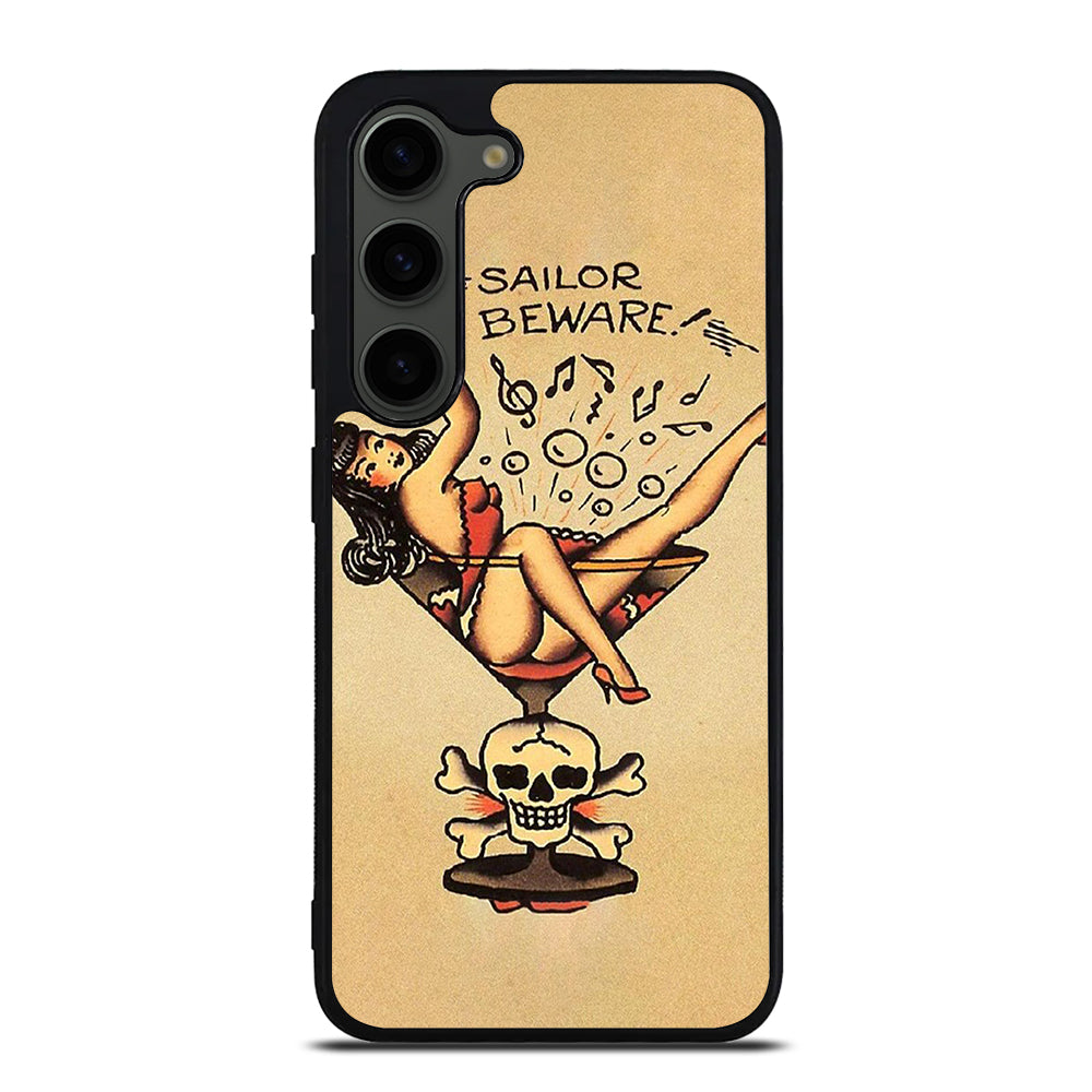 SAILOR JERRY BEWARE TATTOO Samsung Galaxy S23 Plus Case Cover