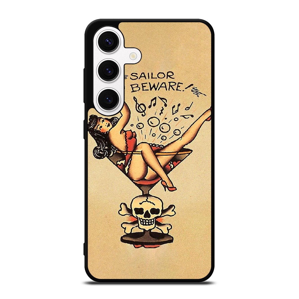 SAILOR JERRY BEWARE TATTOO Samsung Galaxy S24 Case Cover