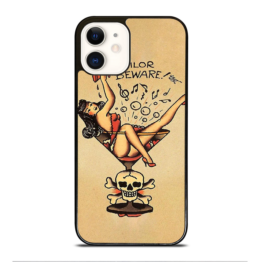 SAILOR JERRY BEWARE TATTOO iPhone 12 Case Cover