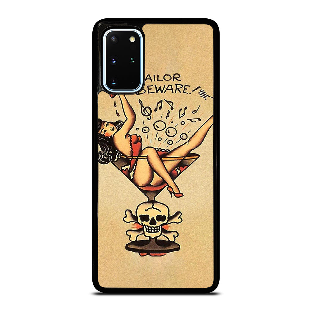 SAILOR JERRY BEWARE TATTOO Samsung Galaxy S20 Plus Case Cover