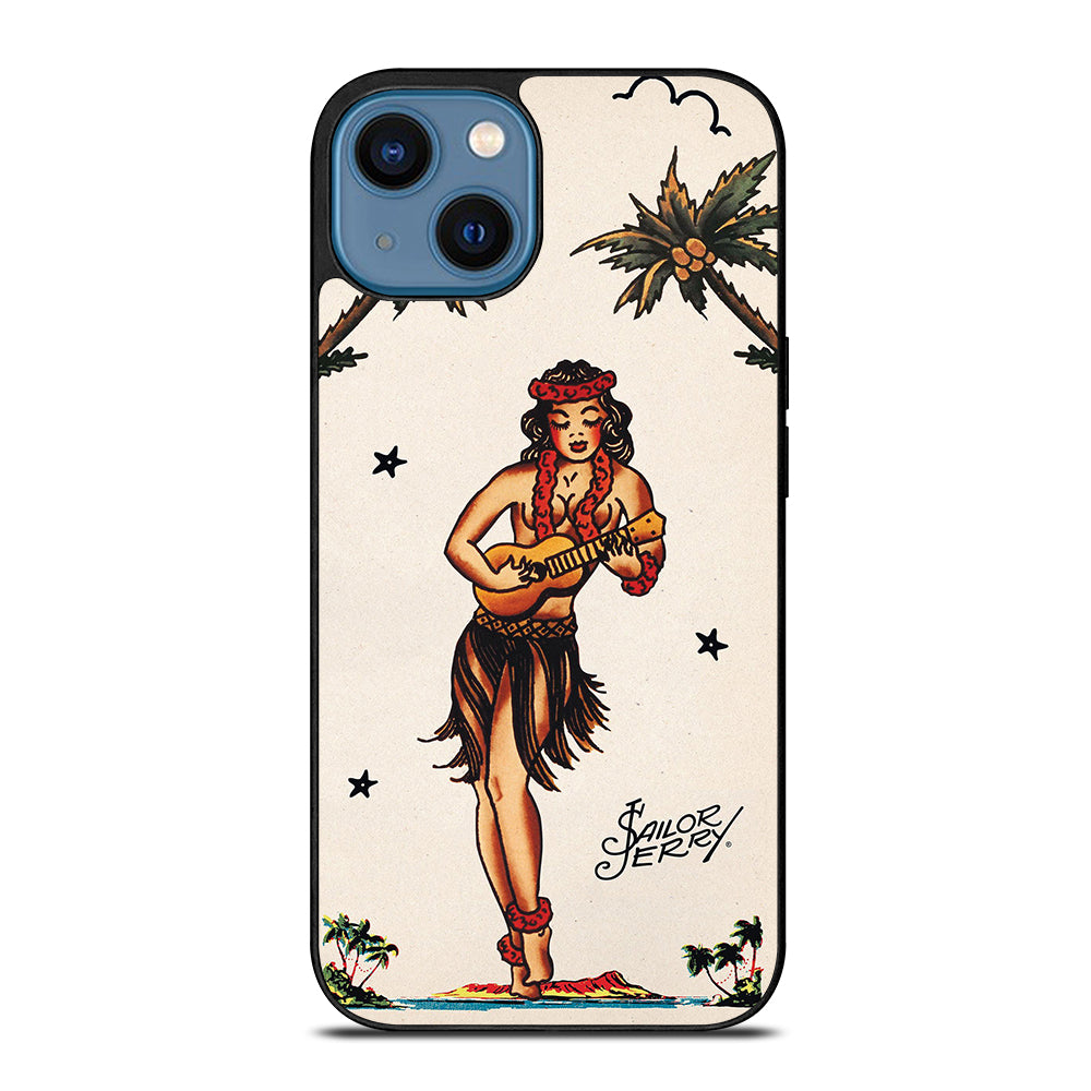 SAILOR JERRY GIRL TATTOO iPhone 14 Case Cover