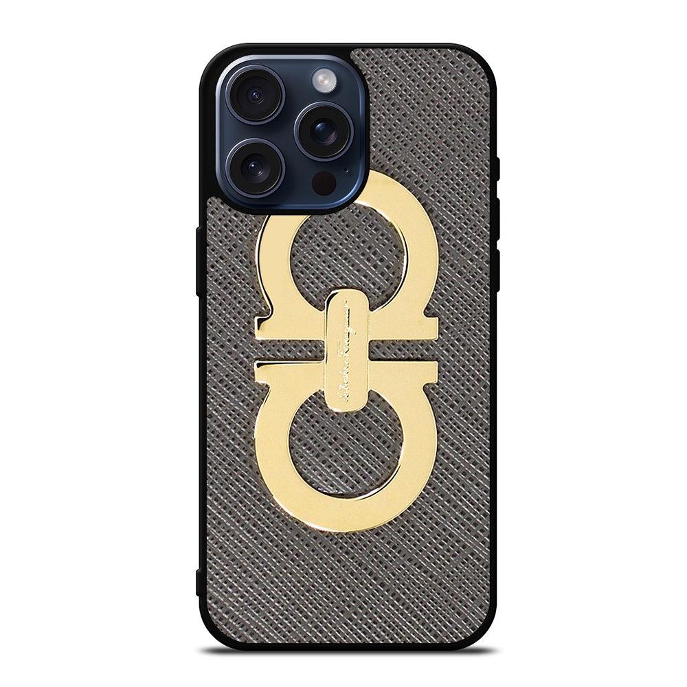 SALVATORE FERRAGAMO EMBLEM iPhone 15 Pro Max Case Cover