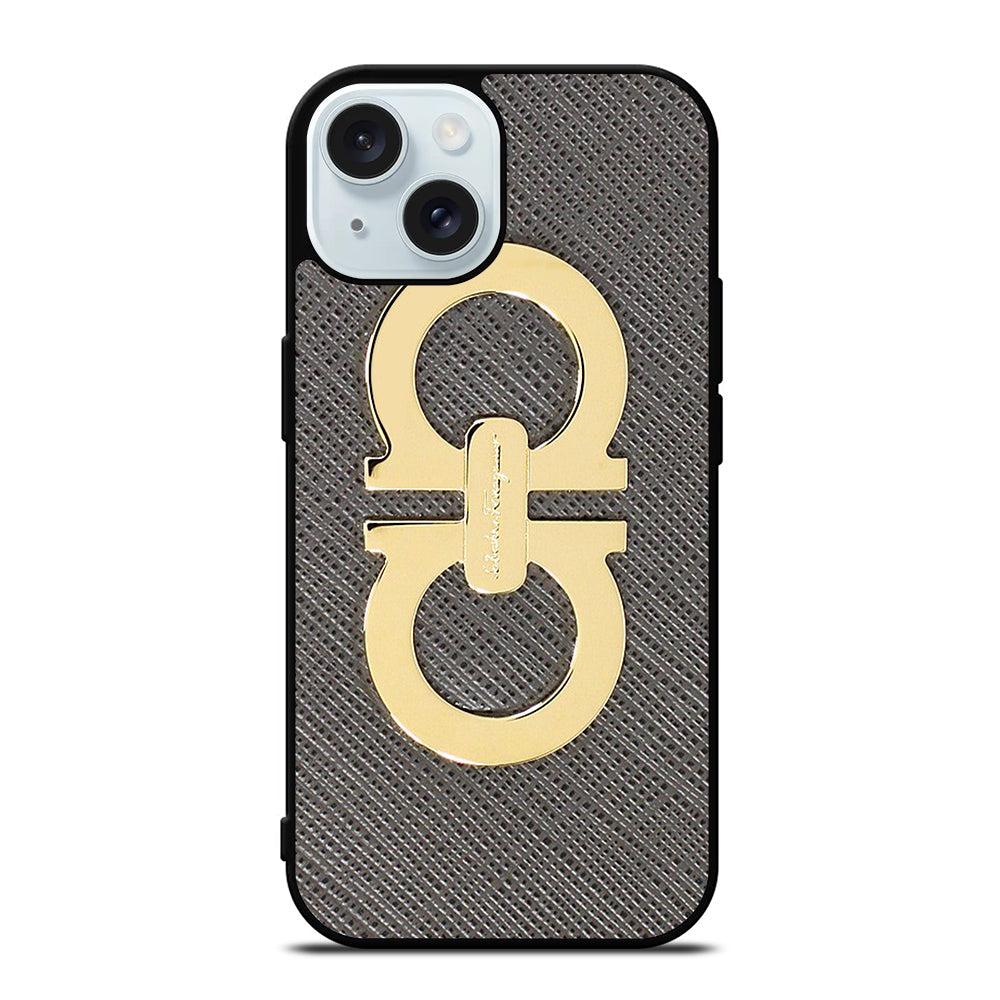 SALVATORE FERRAGAMO EMBLEM iPhone 15 Case Cover