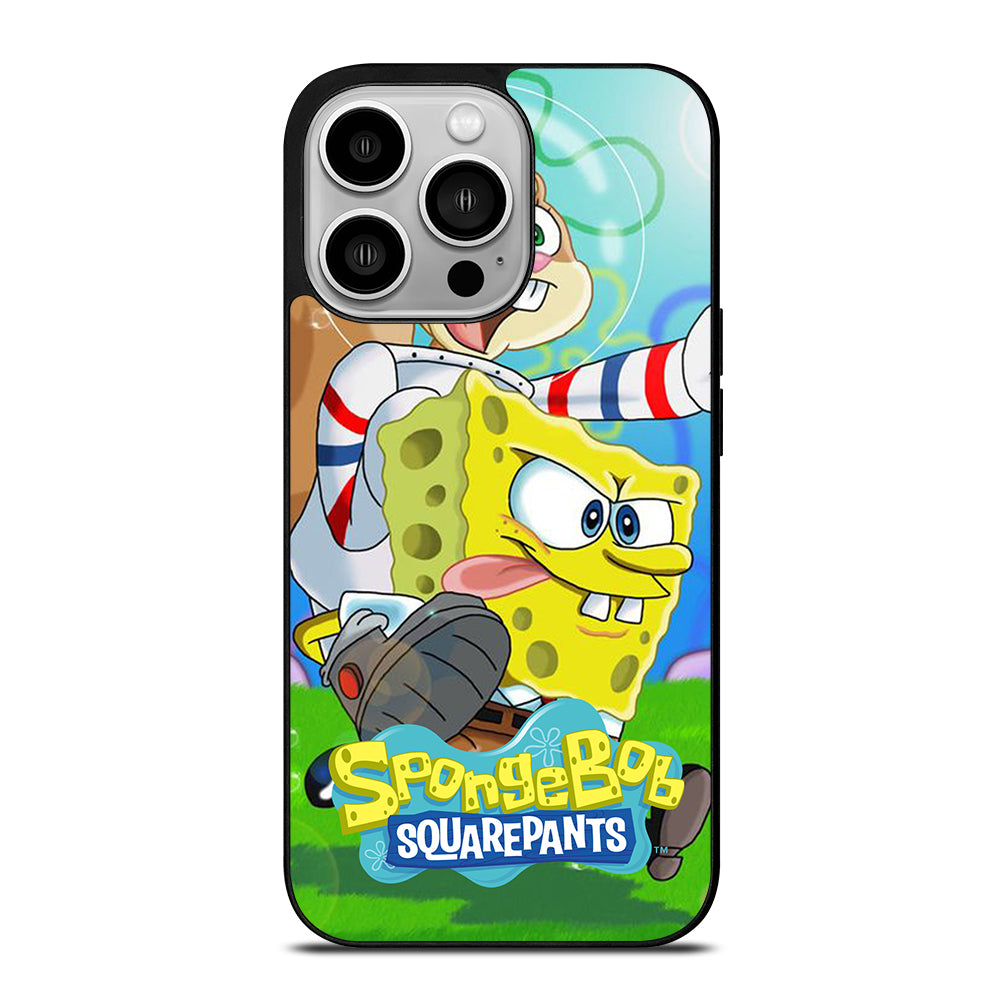 SANDY SQUIRREL AND SPONGEBOB SQUAREPANTS iPhone 14 Pro Case Cover