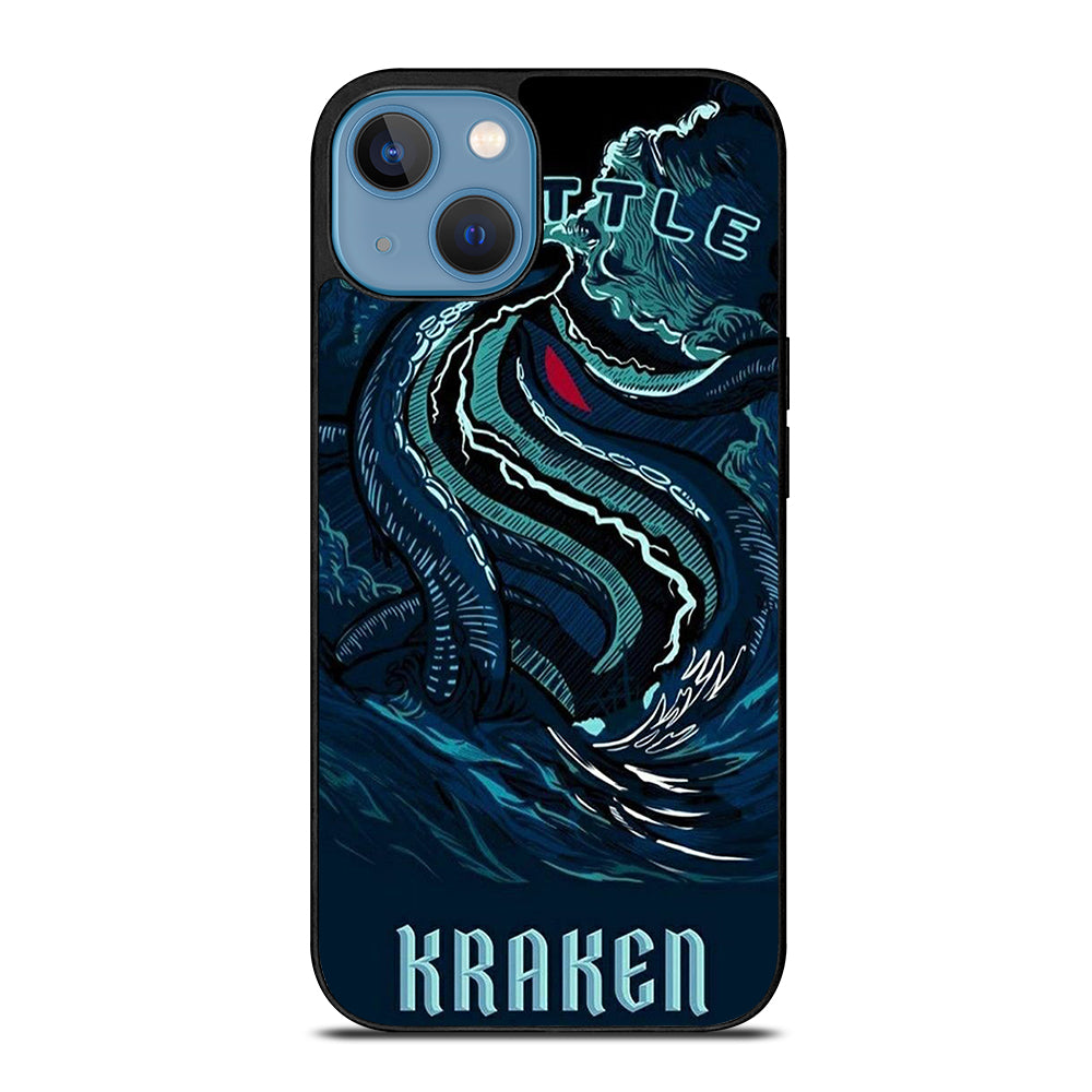 SEATTLE KRAKEN LOGO ART iPhone 13 Case Cover