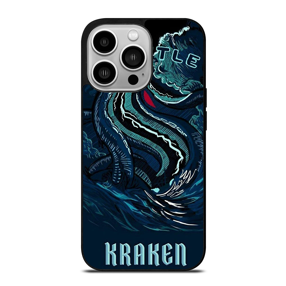 SEATTLE KRAKEN LOGO ART iPhone 14 Pro Case Cover
