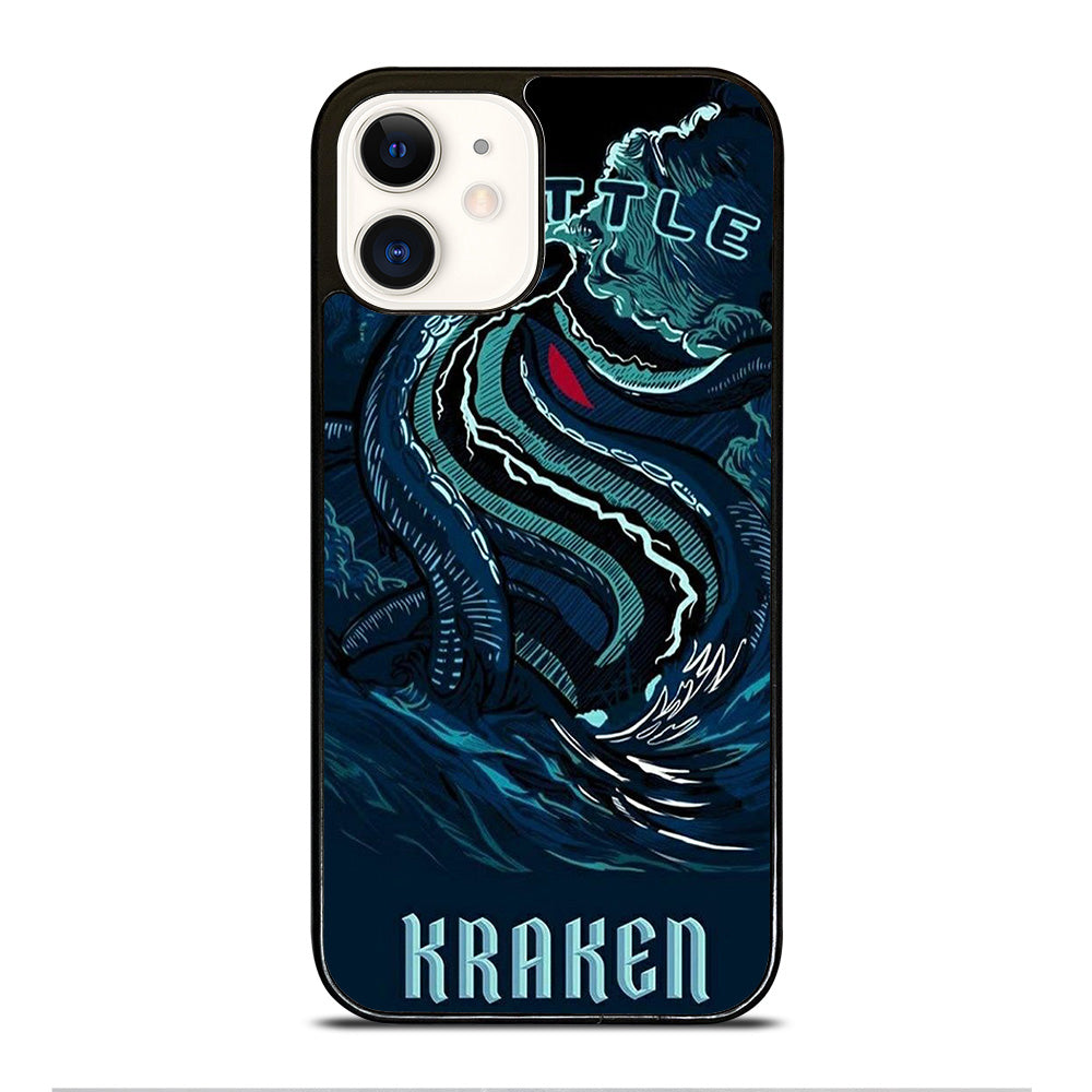 SEATTLE KRAKEN LOGO ART iPhone 12 Case Cover