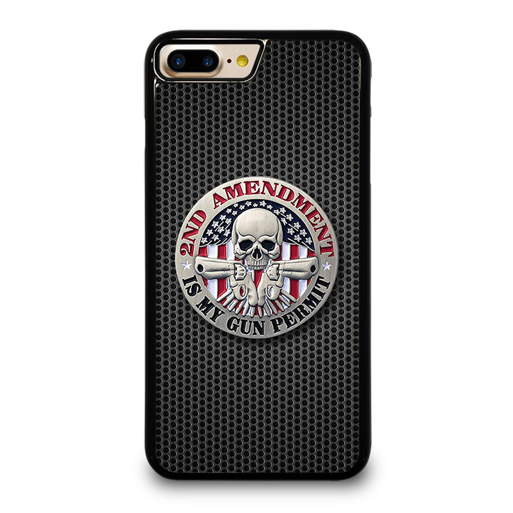 SECOND AMENDMENT AMERICAN GUN METAL LOGO iPhone 7 / 8 Plus Case Cover