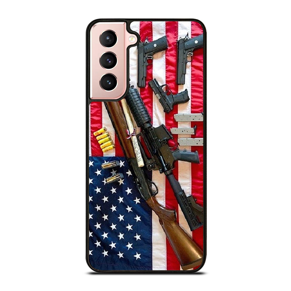 SECOND AMENDMENT AMERICAN GUN Samsung Galaxy S21 Case Cover