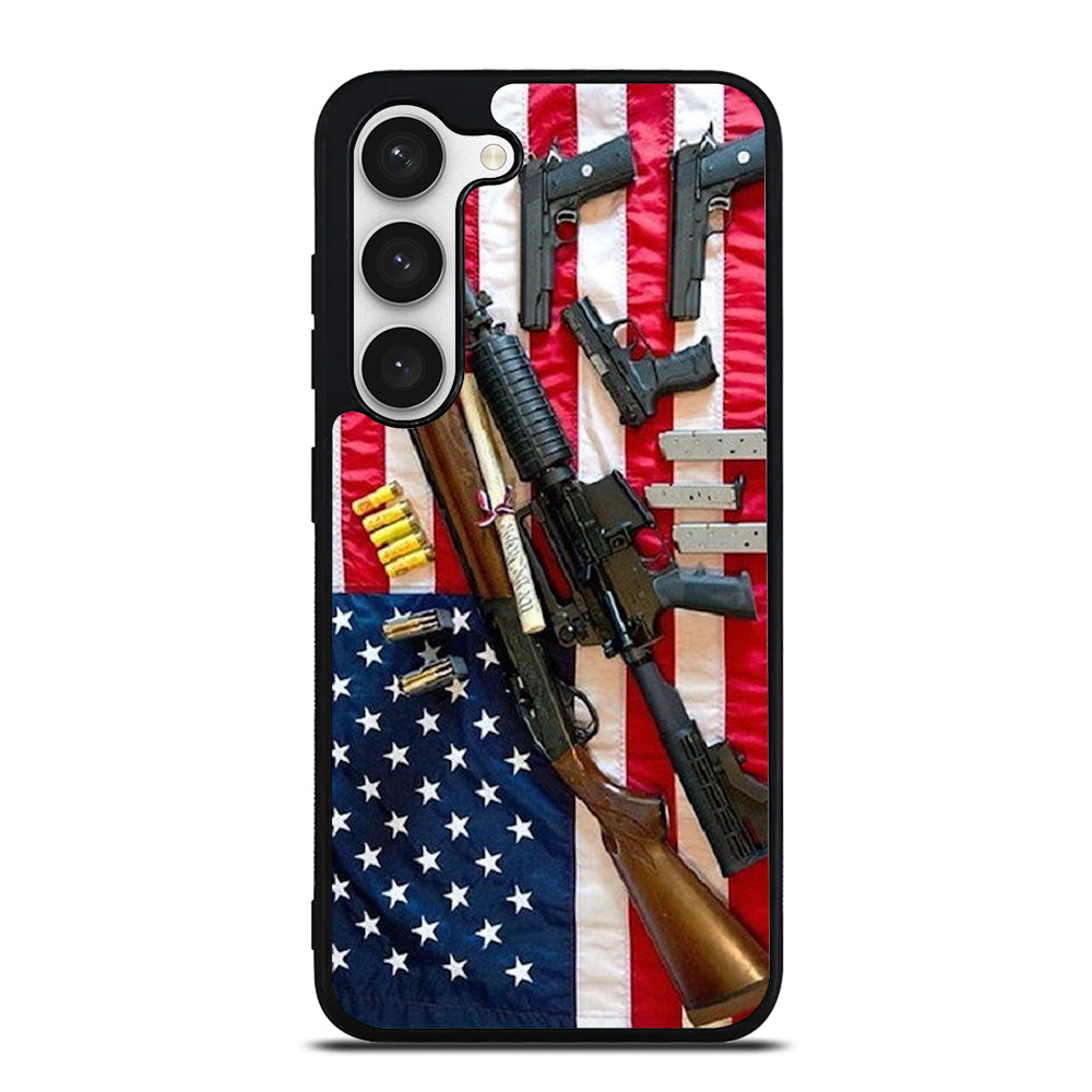 SECOND AMENDMENT AMERICAN GUN Samsung Galaxy S23 Case Cover