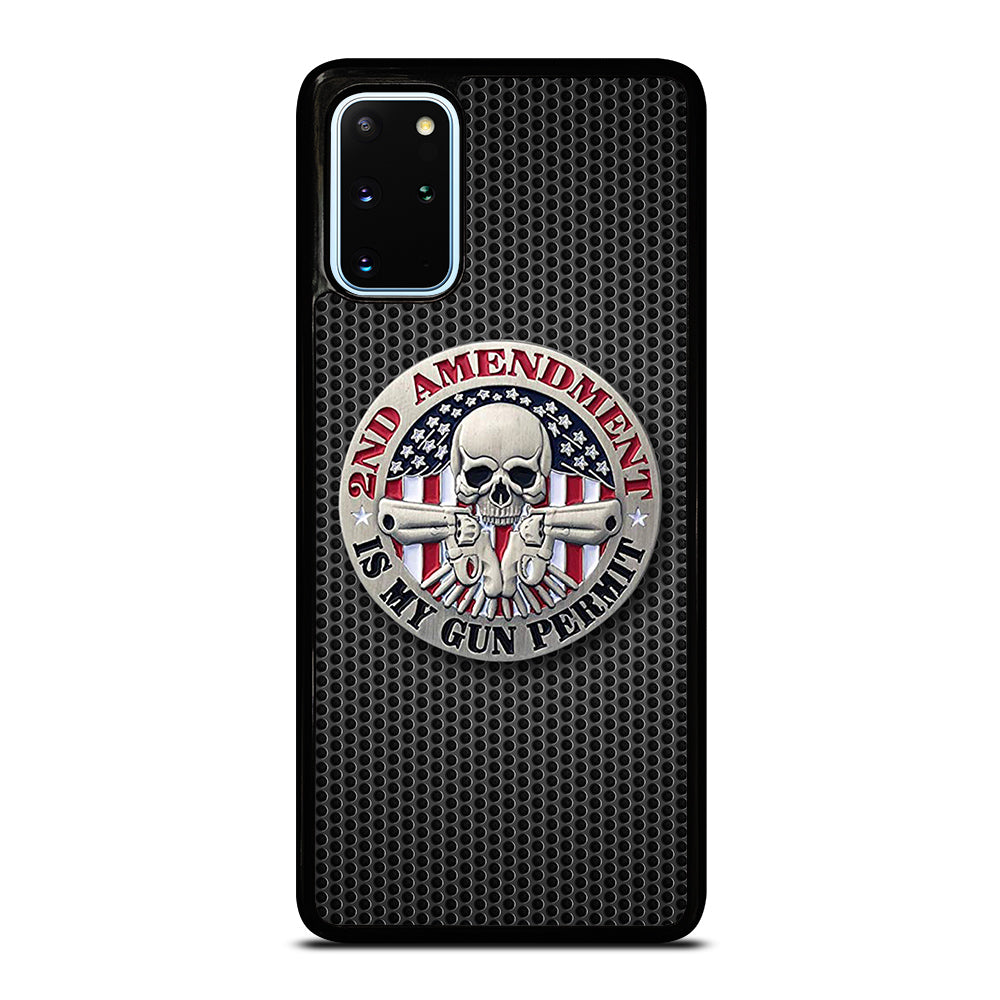SECOND AMENDMENT AMERICAN GUN METAL LOGO Samsung Galaxy S20 Plus Case Cover