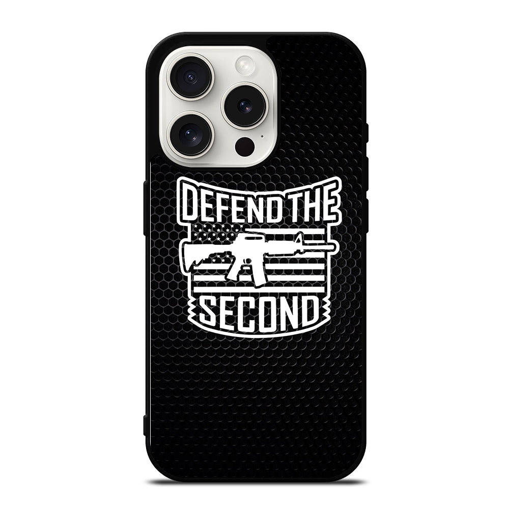 SECOND AMENDMENT LOGO METAL LOGO iPhone 15 Pro Case Cover