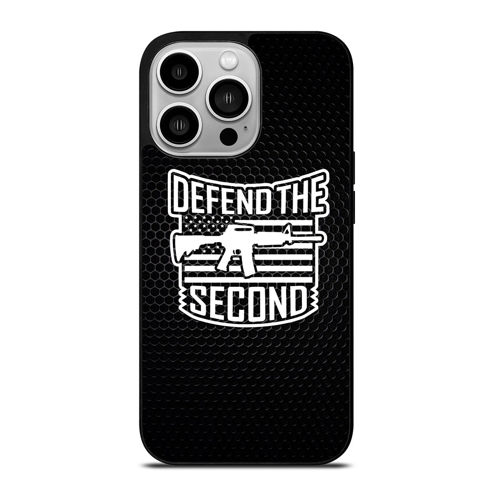SECOND AMENDMENT LOGO METAL LOGO iPhone 14 Pro Case Cover