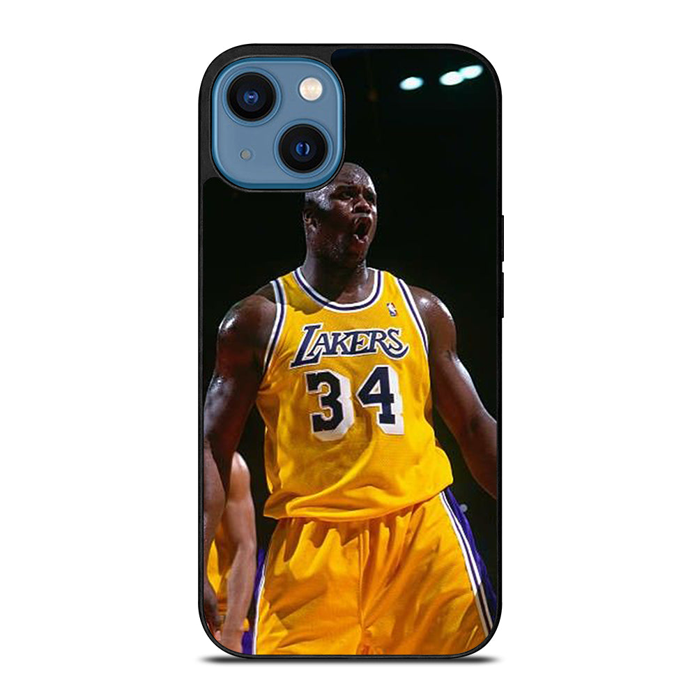 SHAQUILLE O'NEAL 34 LA LAKERS NBA iPhone 14 Case Cover
