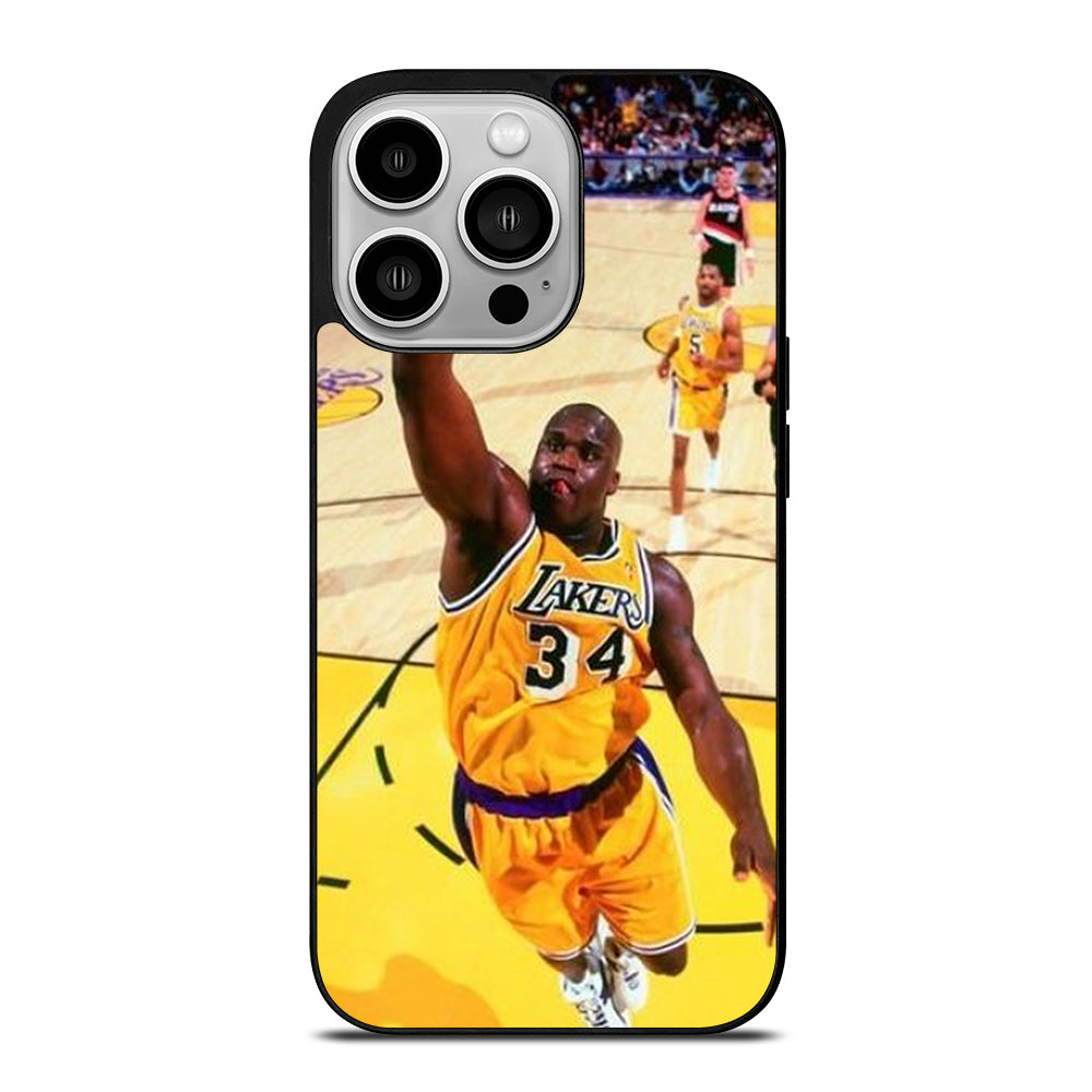 SHAQUILLE O'NEAL LA LAKERS NBA DUNK iPhone 14 Pro Case Cover