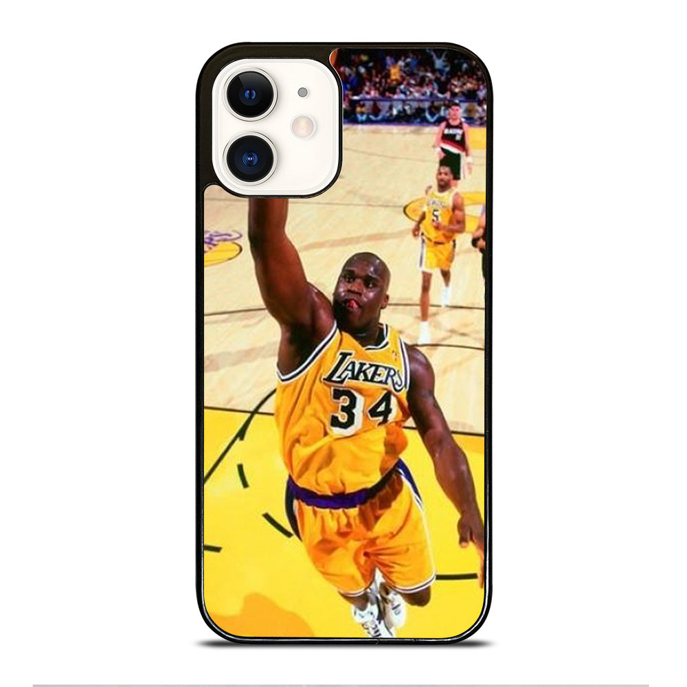 SHAQUILLE O'NEAL LA LAKERS NBA DUNK iPhone 12 Case Cover
