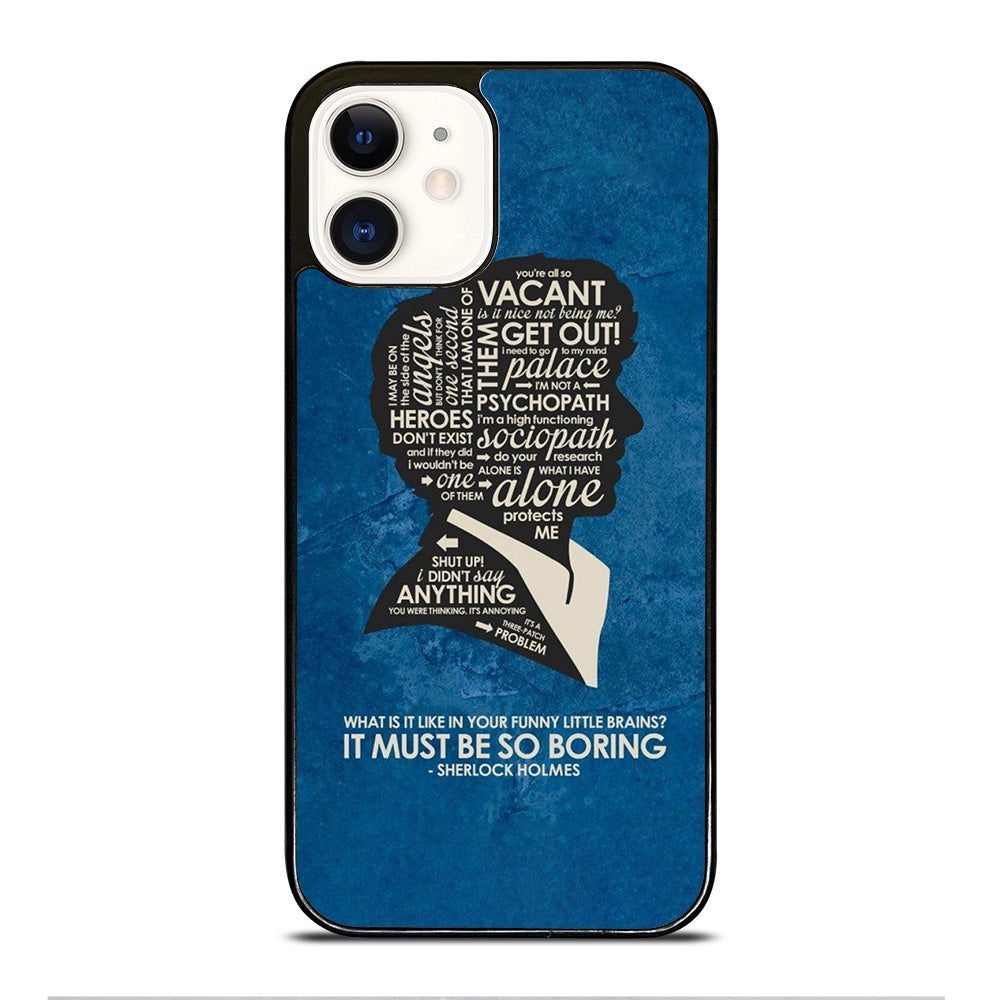 SHERLOCK HOLMES QUOTE iPhone 12 Case Cover