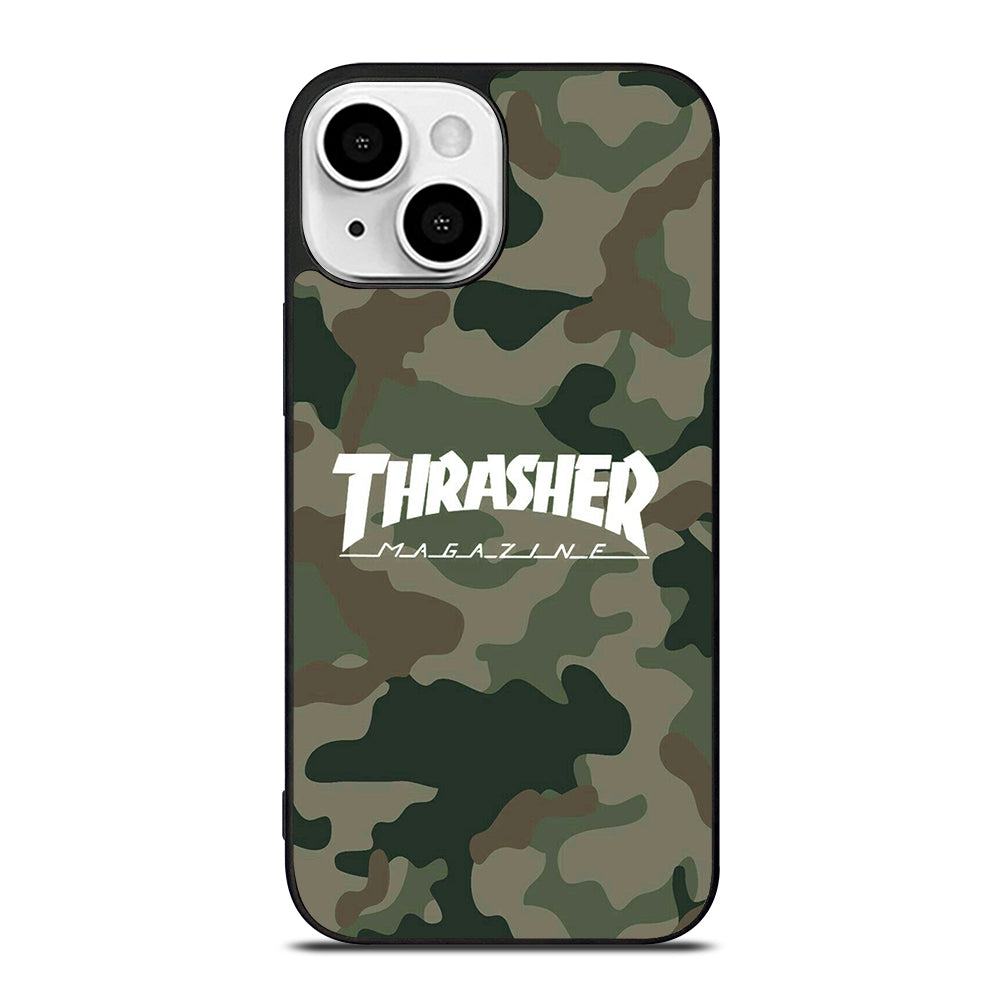 SKATEBOARD THRASHER CAMO LOGO iPhone 13 Mini Case Cover