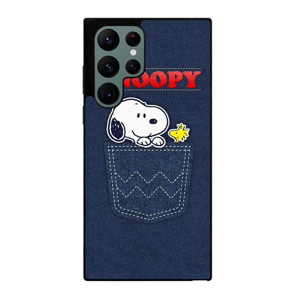 SNOOPY DOG POCKET Samsung Galaxy S22 Ultra Case Cover