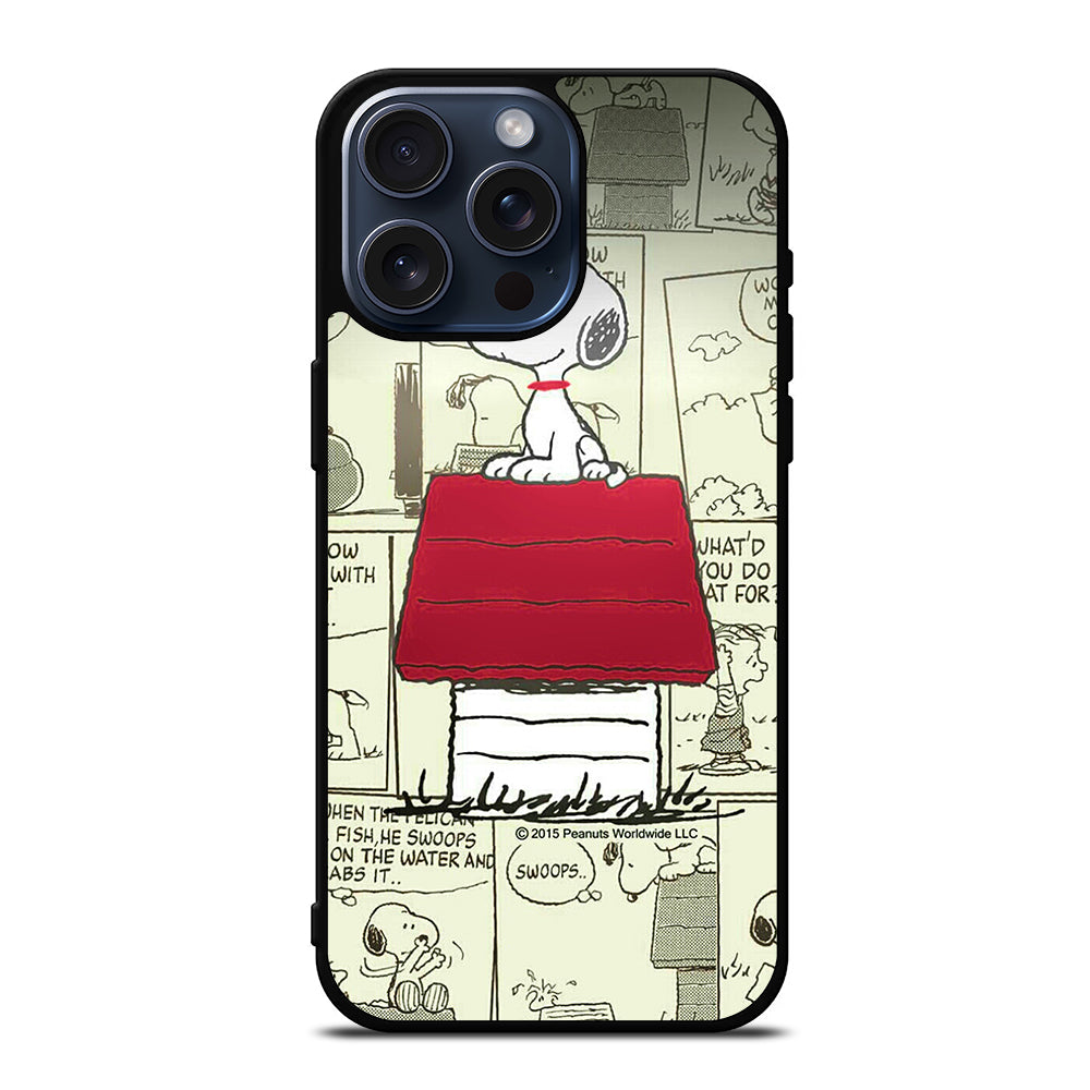 SNOOPY DOG COMIC iPhone 15 Pro Max Case Cover
