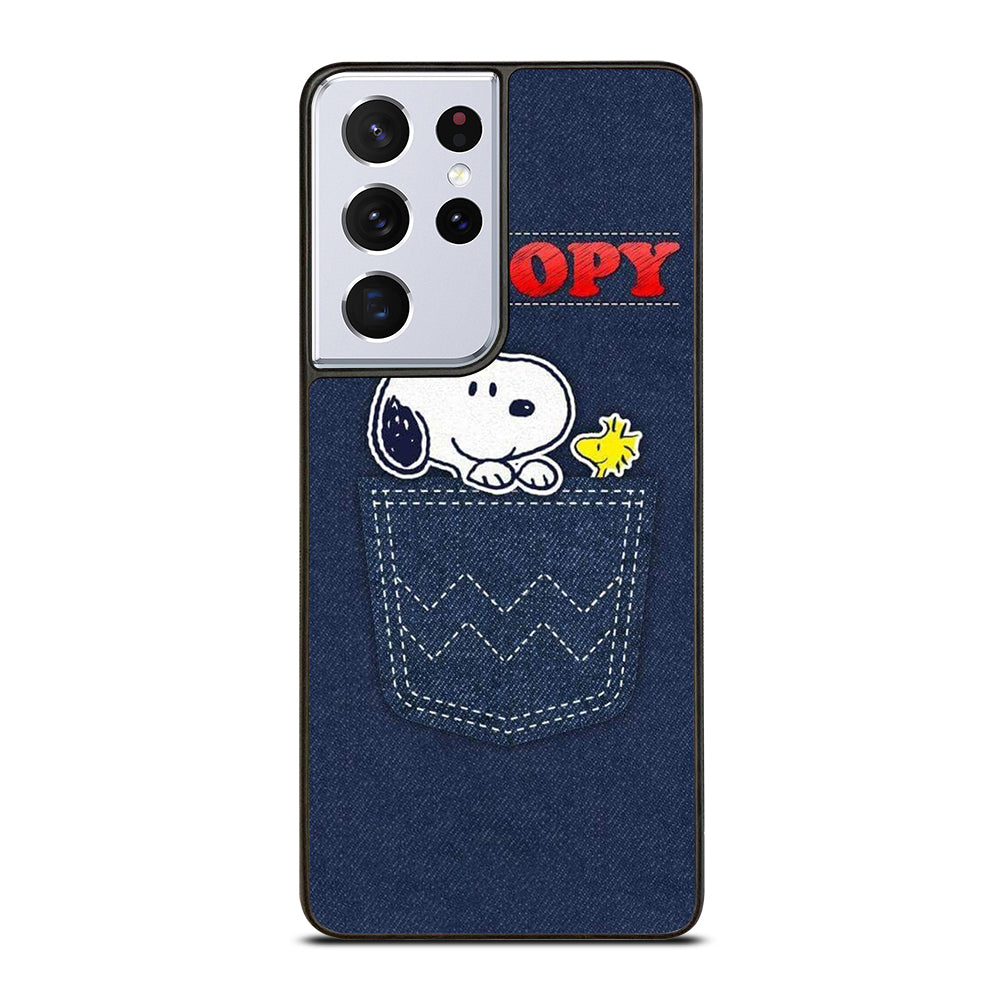 SNOOPY DOG POCKET Samsung Galaxy S21 Ultra Case Cover