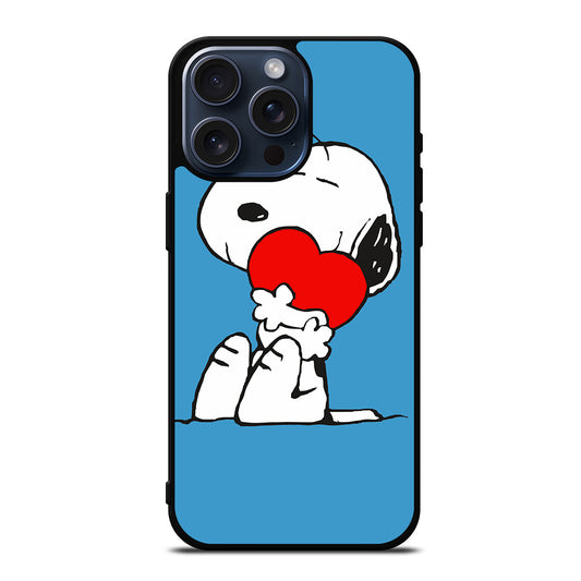 SNOOPY DOG POCKET LOVE iPhone 15 Pro Max Case Cover