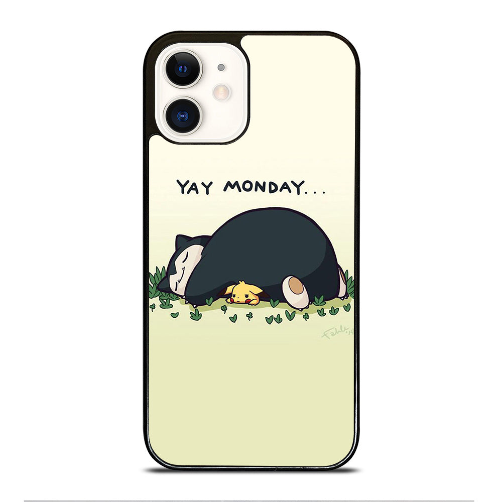 SNORLAX AND PIKACHU POKEMON iPhone 12 Case Cover